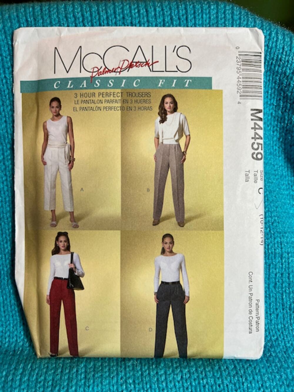 McCalls Sewing pattern 4459 pants pleat front dress